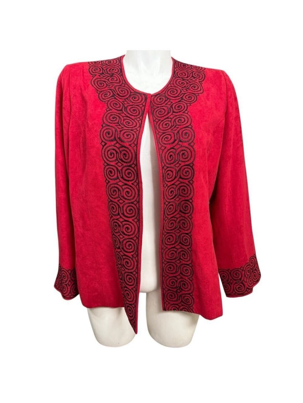 Women's‎ Silkland Woman Blazer Size 1X Red